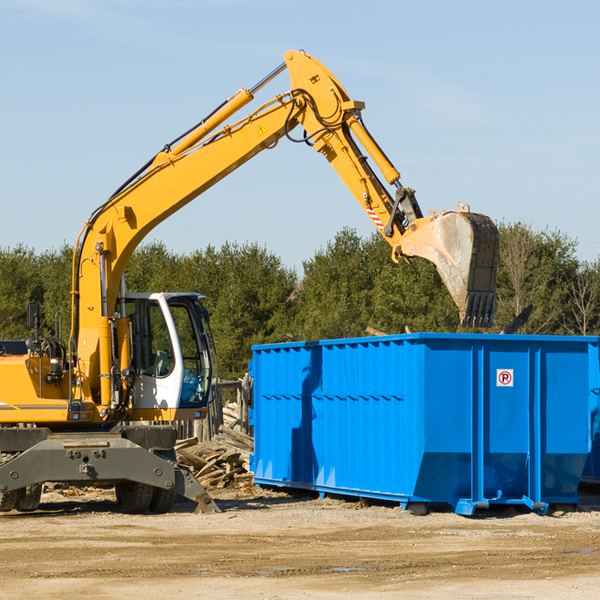 can i choose the location where the residential dumpster will be placed in Redfield